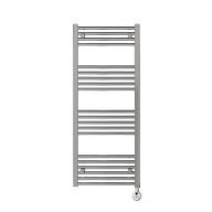   Elektrický radiátor na uteráky Hunor 500 x 1200, rovný, chrómový, digitálny, 700 W