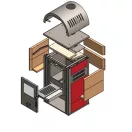 Vienna S 4.0 – Kachľová krbová pec s keramickým obkladom (7.5 kW)