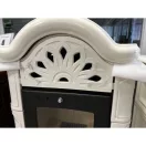 Benedetto keramický kachľový krb (biely) 5,5 kW