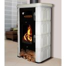 Napoli keramický kachľový krb (biely) 6 kW