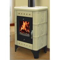 Bergen keramický kachľový krb (biely) 5,5 kW