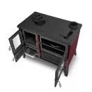 Sporák na pevné palivo Hunor 801 Stella 9 kW - bordeaux