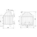 Ferguss FG-20W / C20W Vstavaná vodná krbová vložka 16,2 kW