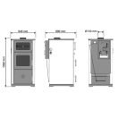 Hunor Vera Oven teplovodné krbové kachle s rúrou (24kW)