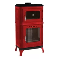 Liatinový krb Hunor 8010, bordová farba, 7 kW