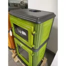 Liatinový krb Hunor 8010, zelený, 7 kW
