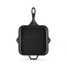 Emajlová liatinová panvica na grilovanie Hossé, čierna, 28x28cm