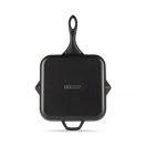 Emajlová liatinová panvica na grilovanie Hossé, čierna, 28x28cm