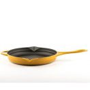 Emajlová liatinová panvica Hossé, žltá, Ø28cm