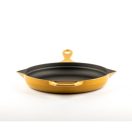 Emajlová liatinová panvica Hossé, žltá, Ø28cm