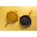 Emajlová liatinová panvica Hossé, žltá, Ø28cm