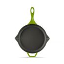 Emajlová liatinová panvica Hossé, zelená, Ø28cm