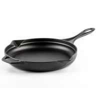 Emajlová liatinová panvica Hossé, čierna, Ø28cm