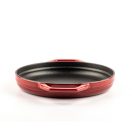 Emajlová Liatinová panvica s dvoma rukoväťami Hossé, bordová, Ø22см