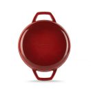 Emajlová Liatinová panvica s dvoma rukoväťami Hossé, bordová, Ø22см