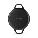 Emajlová Liatinová panvica s dvoma rukoväťami Hossé, čierna, Ø22см