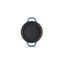 Emajlová Liatinová panvica s dvoma rukoväťami Hossé, modrá, Ø22см