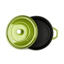 Hlboký liatinový hrniec Hossé, zelená 4l
