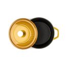 Hlboký liatinový hrniec Hossé, žltá 4l