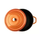 Hlboký liatinový hrniec Hossé, oranžová 6,1l