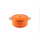 Hlboký liatinový hrniec Hossé, oranžová 4l