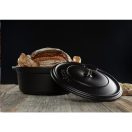 Hlboký liatinový hrniec Hossé, čierna 4l