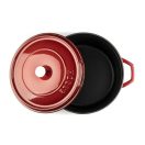 Hlboký liatinový hrniec Hossé, bordová 3,1l