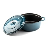 Hlboký liatinový hrniec Hossé, modrá 3,1l