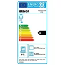 Plynový sporák Hunor PB s plynovou fľašou, plynovo-elektrický, biely, kombinovaný so 4 horákmi, s kovovým vekom, 60x60 cm (FS6406MAZW LPG)