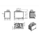 Nordflam Etna ECO krbová vložka 13kW (pravicový)