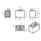 Nordflam Etna ECO krbová vložka  13kW (ľavák)