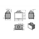 Nordflam Torn Lux Eko Standard krbová vložka 14kW
