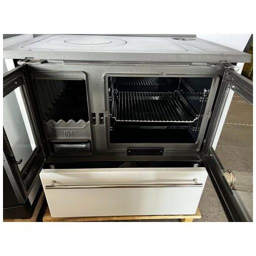 Warnex Plamen 850 Glas sporák, biela 8 kW