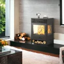 TKS-12 kachle s 3 sklami, ventilátor na cirkuláciu vzduchu 10 kW