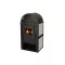 Termo Elegant Luxx N béžová – Kachľová krbová pec s klenutým sklom (8.3 kW)