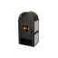 Termo Elegant Luxx N béžová – Kachľová krbová pec s klenutým sklom (8.3 kW)